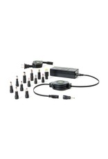 RETRAK RETRACTABLE 65W UNIVERSAL ULTRABOOK/NOTEBOOK CHARGER - BLACK