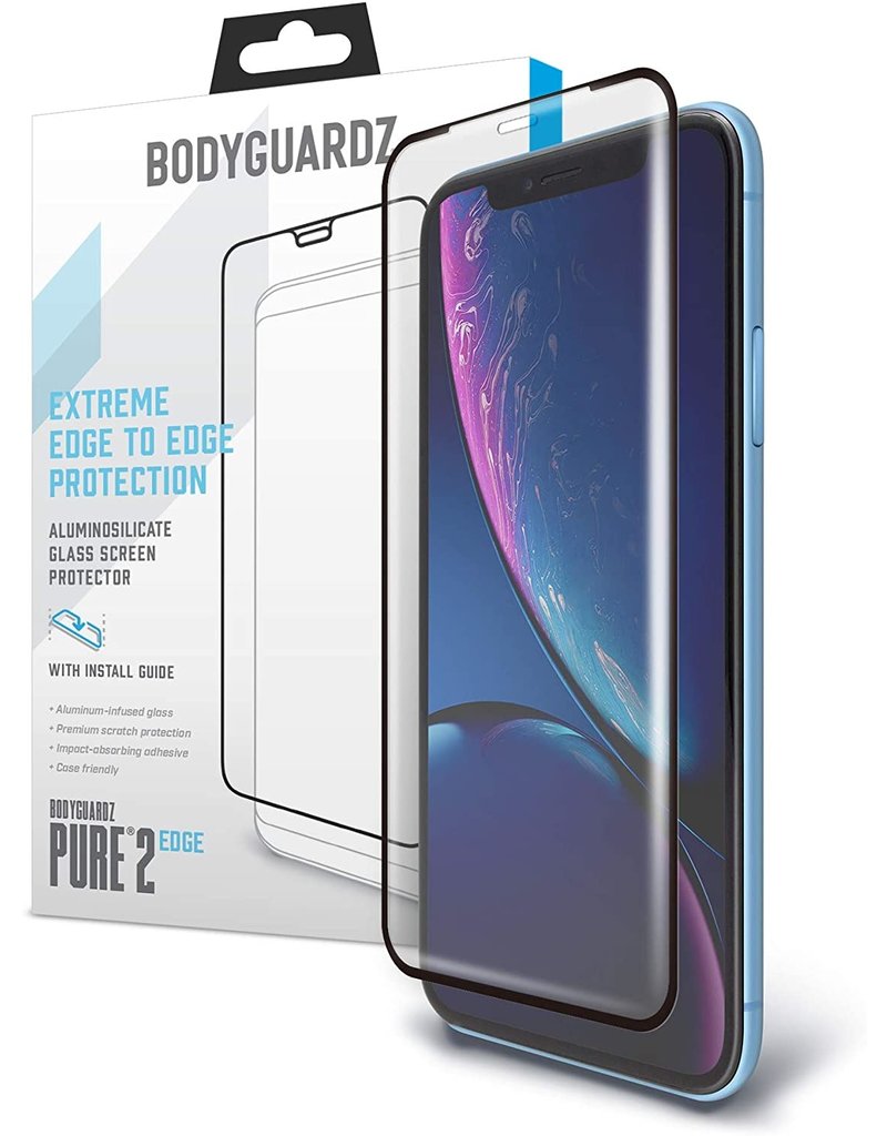 BODYGUARDZ IPHXR PURE 2 EDGE GLASS SCREEN
