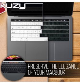 KUZY KEYBOARD COVER MBP TB -WHITE - ACC-KUZY/MBPTB/WHT