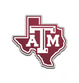WINCRAFT ACRYLIC AUTO EMBLEM - TEXAS A&M UNIVERSITY  STATE LOGO
