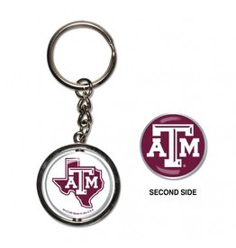 WINCRAFT SPINNER KEY RING - TEXAS A&M UNIVERSITY