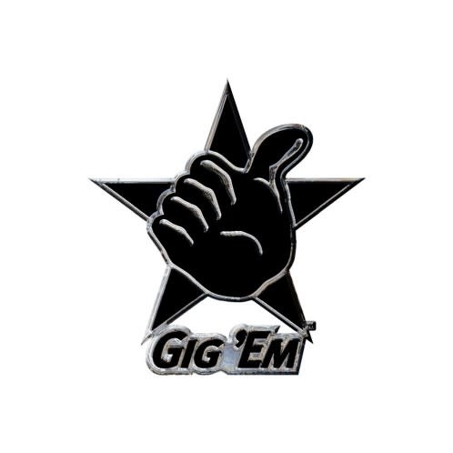 Gig 'Em Thumb Vehicle Emblem