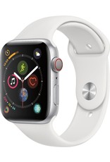 APPLE APPLE WATCH SERIES 4 GPS + CELLULAR 44MM ALUM SILVER CASE WHITE BAND