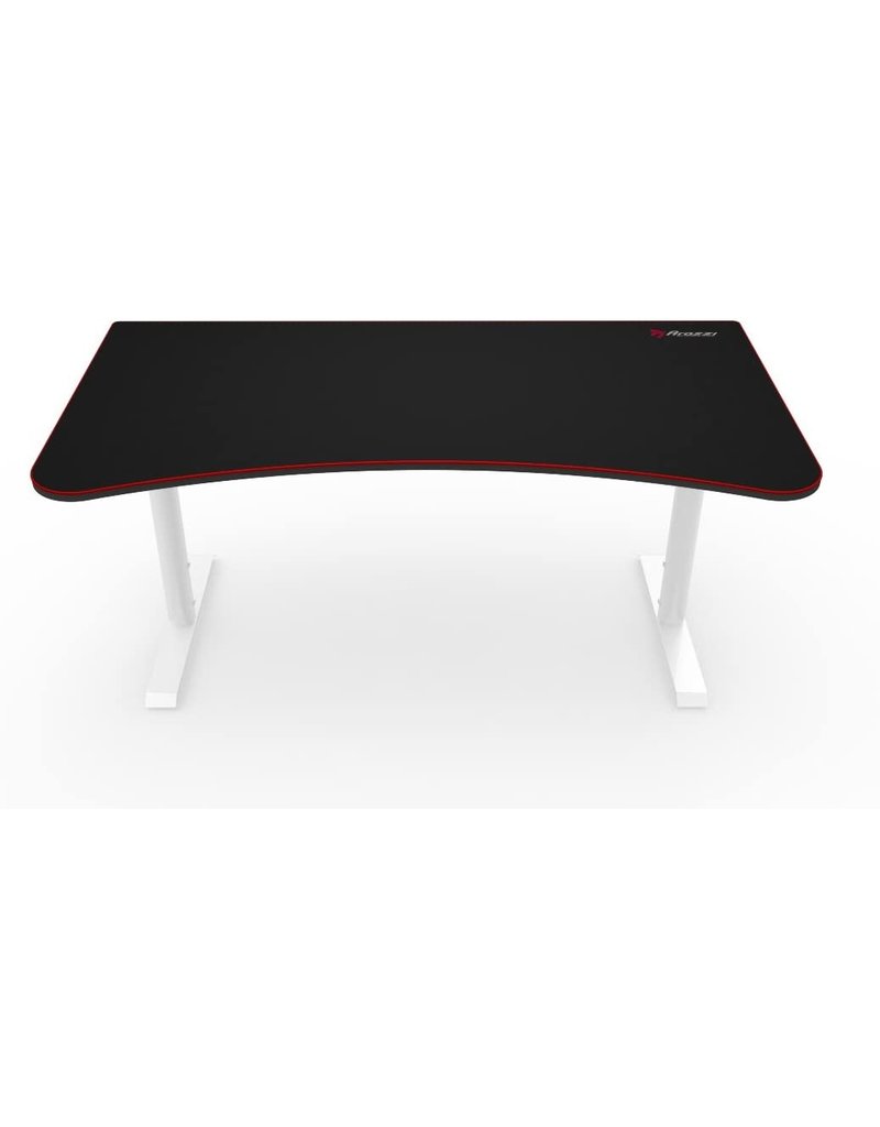 AROZZI ARENA LEGGERO GAMING DESK - WHITE - 12th Man Technology