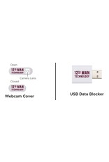EXCLUSIVE 12TH MAN TECHNOLOGY LAPTOP PRIVACY 2-PACK CAMERA COVER AND USB PROTECTOR
