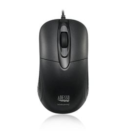 ADESSO ADESSO WATERPROOF ANTIMICROBIAL SCROLL MOUSE - BLACK