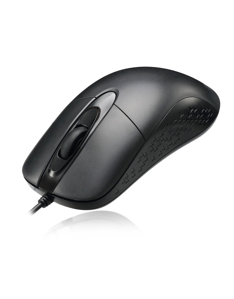 ADESSO WATERPROOF ANTIMICROBIAL SCROLL MOUSE - BLACK