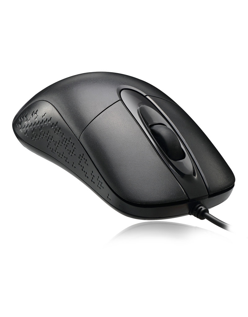 ADESSO WATERPROOF ANTIMICROBIAL SCROLL MOUSE - BLACK
