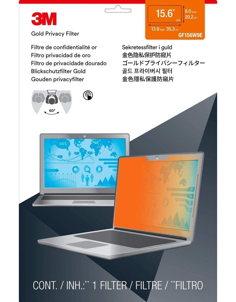 3M GOLD PRIVACY FILTER FOR 15.6" FULL SCREEN WIDESCREEN LAPTOP WITH COMPLY (PRECISION 5540/5550)