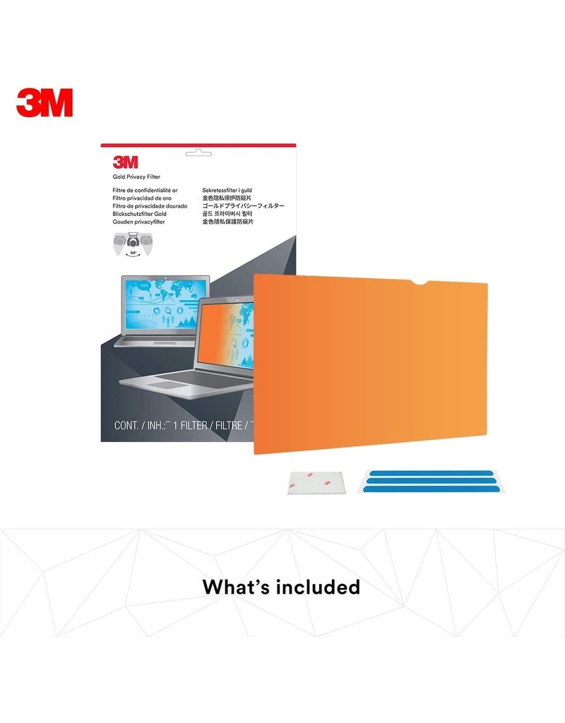 3M GOLD PRIVACY FILTER FOR 15.6" LAPTOP WITH COMPLY (PRECISION 7550 / 3550, INSPIRON 5000) - FOR NON-TOUCH LAPTOPS