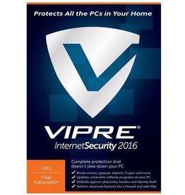 VIPRE VIPRE INTERNET SECURITY 2016 - 5 DEVICES - ANNUAL SUBSCRIPTION FOR WINDOWS