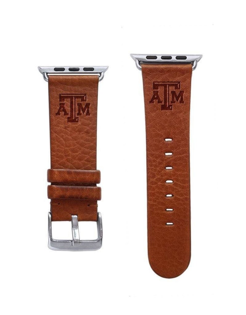 AFFINITY BANDS 38MM LEATHER WATCH BAND TAN L