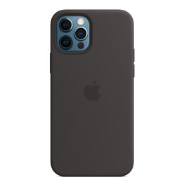 APPLE APPLE IPHONE 12 / 12 PRO  SILICONE CASE WITH MAGSAFE - BLACK