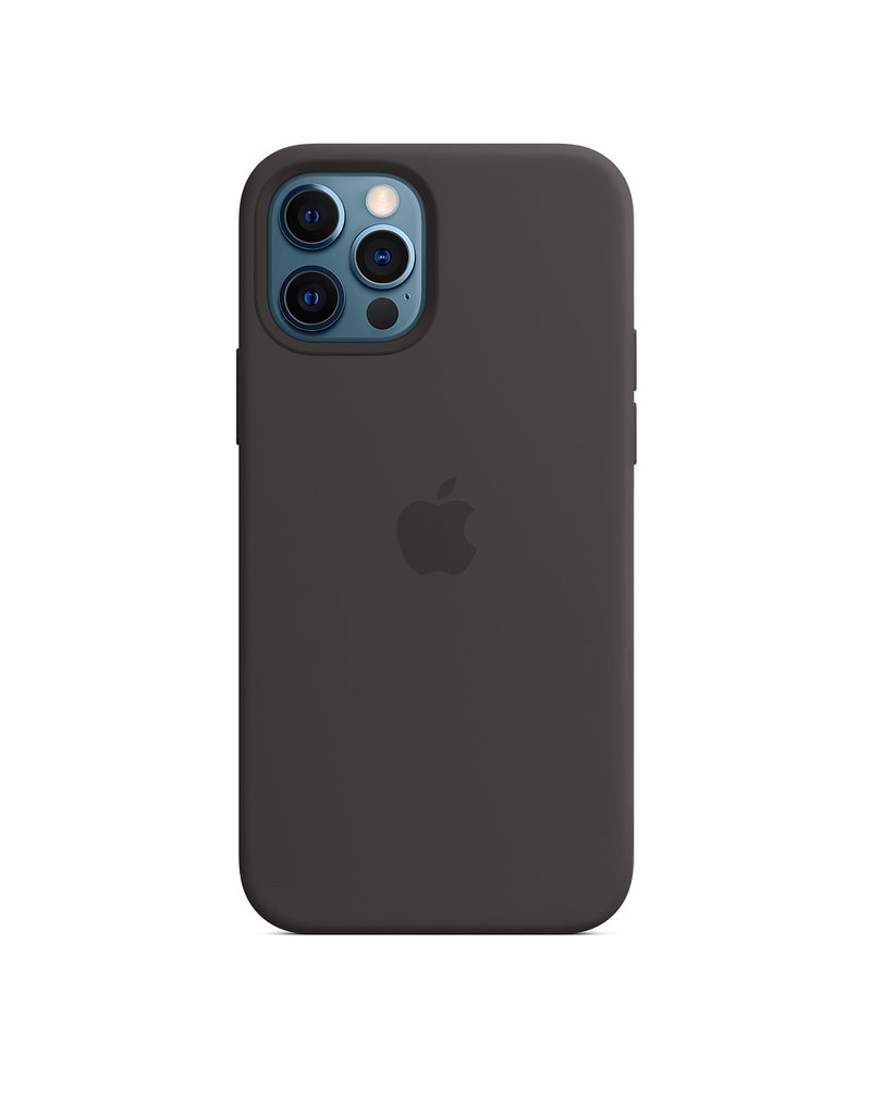 iPhone 12  12 Pro Silicone Case with MagSafe - Black - Apple