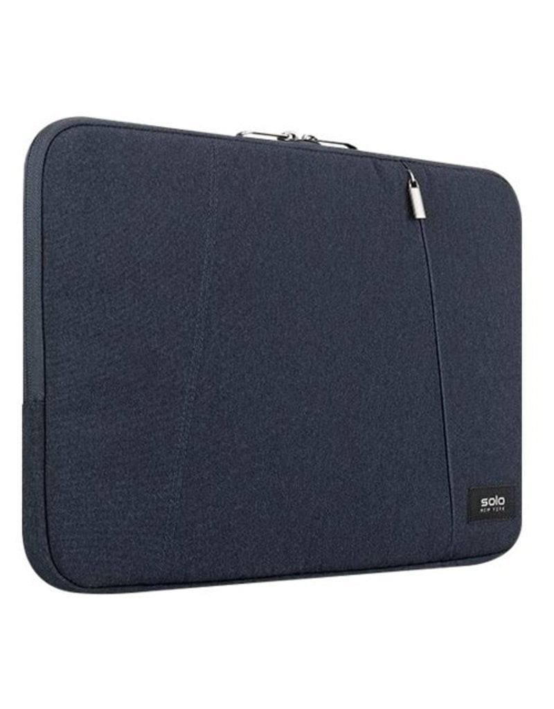 SOLO SOLO  DOUBLE COMPARTMENT SLEEVE 15.6" BLUE