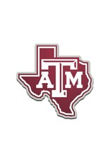 WINCRAFT ACRYLIC AUTO EMBLEM - TEXAS A&M UNIVERSITY  STATE LOGO