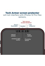 TECH ARMOR TECH ARMOR 2-WAY PRIVACY BALLISTIC GLASS SCREEN PROTECHTOR FOR IPHONE 12 PRO MAX