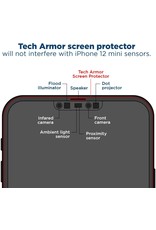 TECH ARMOR TECH ARMOR 2-WAY PRIVACY BALLISTIC GLASS SCREEN PROTECHTOR FOR IPHONE 12 MINI