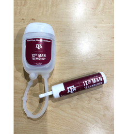 12TH MAN TECHNOLOGY 12TH MAN TECHNOLOGY EXCLUSIVE HAND SANITIZER CARABINER AND LIP BALM COMBO