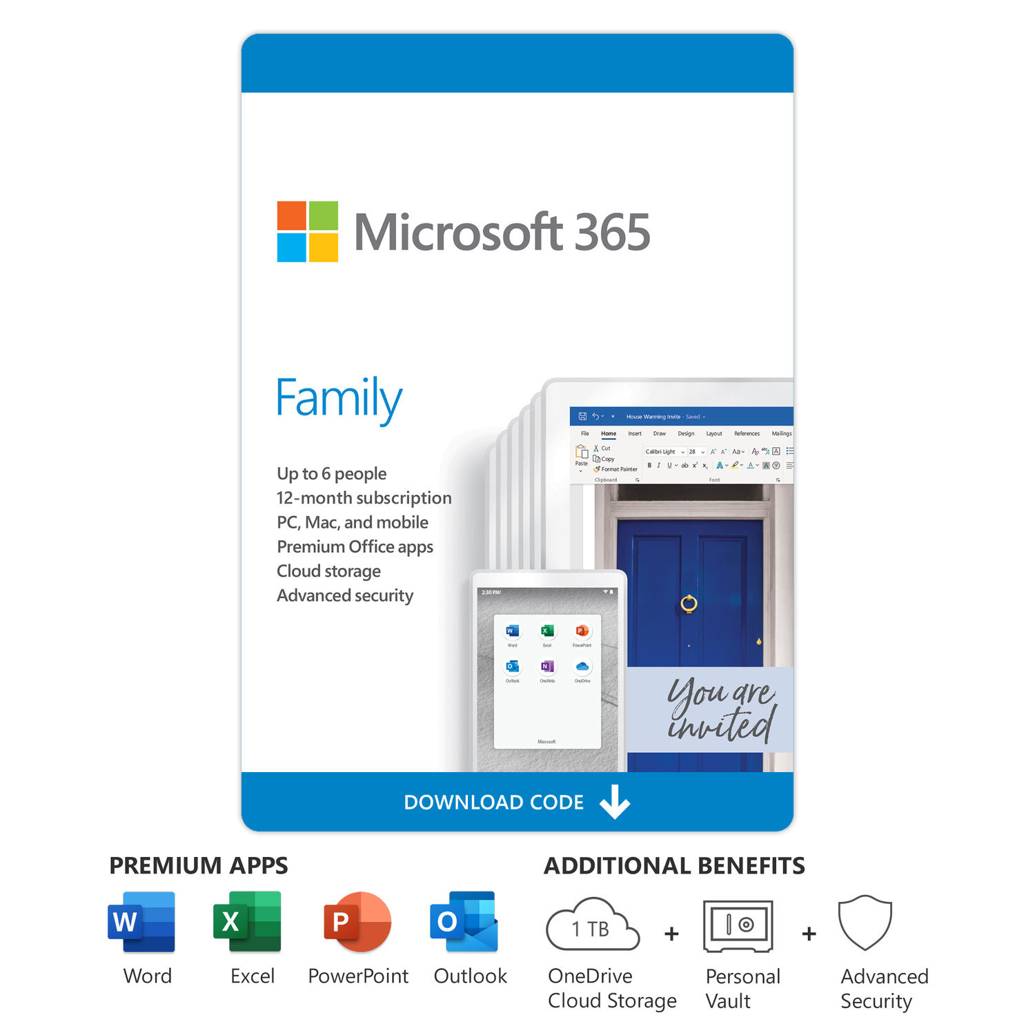 Office 365 Home Premium 1 Year Subscription 12th Man Technology