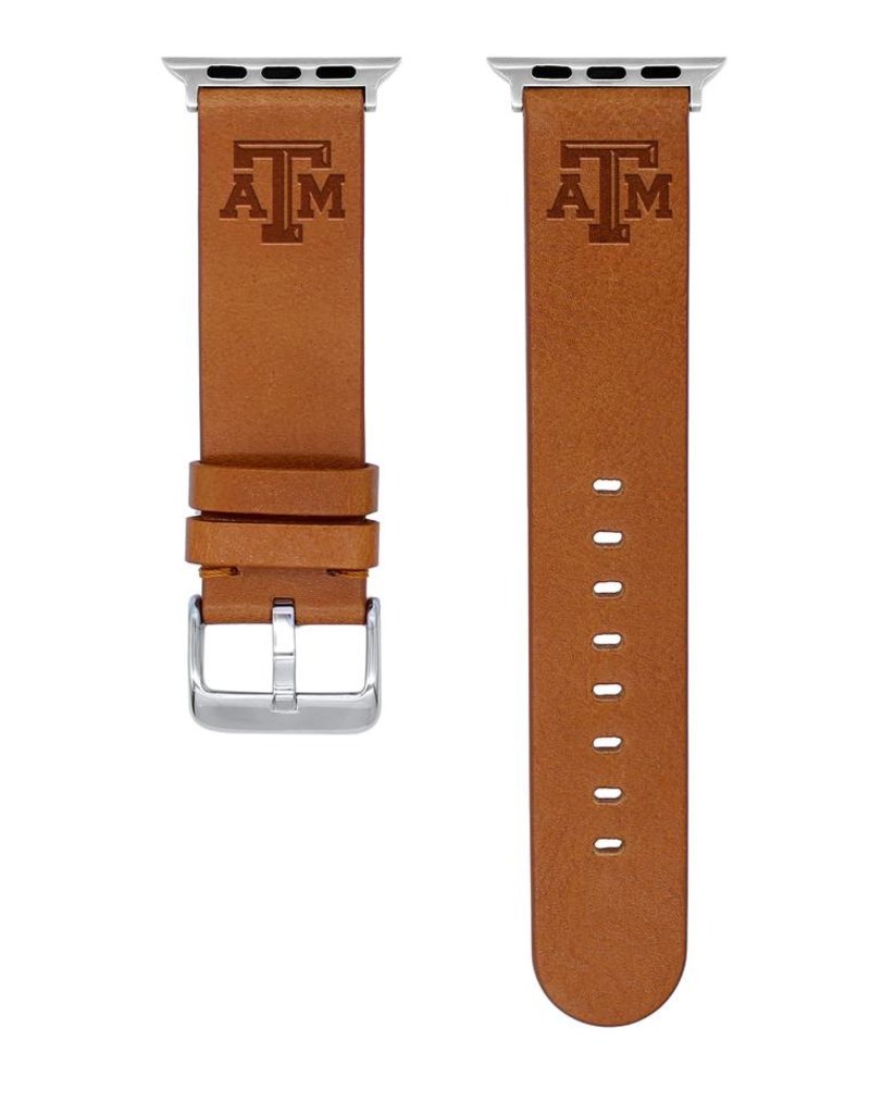 AFFINITY BANDS AFFINITY BANDS 38MM LEATHER ATM APPLE WATCH BAND TAN S