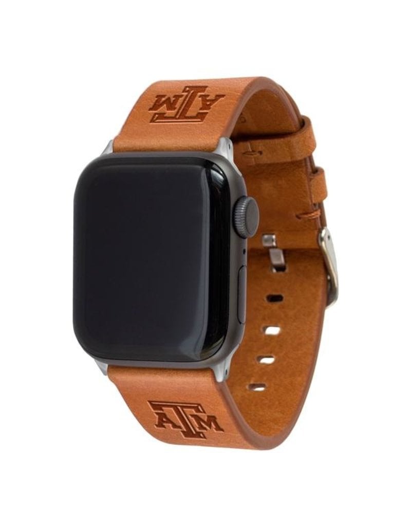 AFFINITY BANDS AFFINITY BANDS 38MM LEATHER ATM APPLE WATCH BAND TAN S