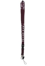 AGGIELAND OUTFITTERS TEXAS A&M LANYARD WITH DETACHABLE CLIPS 2CM