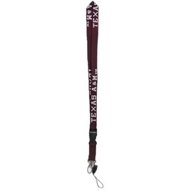 TEXAS A&M LANYARD WITH DETACHABLE CLIPS 2CM