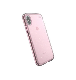 IPHXS MAX SPECK PRESIDIO CLEAR/GLITTER PINK