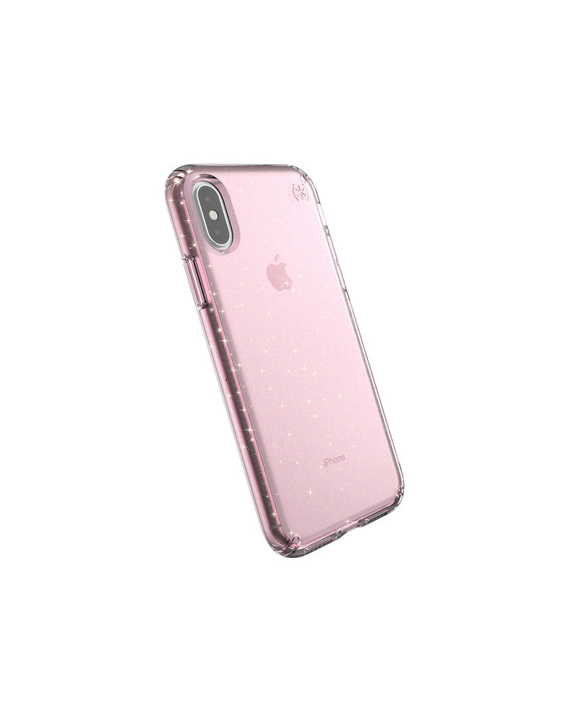 IPHXS MAX SPECK PRESIDIO CLEAR/GLITTER PINK