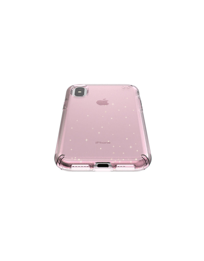 IPHXS MAX SPECK PRESIDIO CLEAR/GLITTER PINK