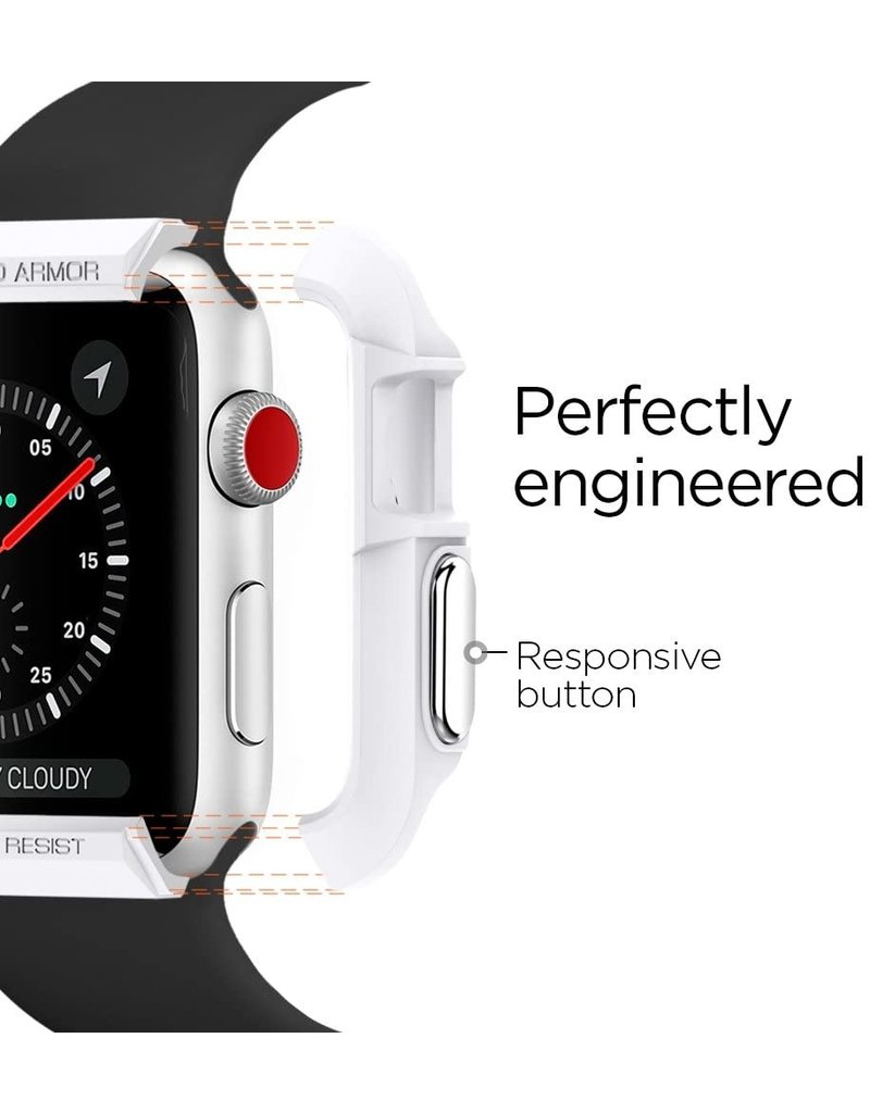 SPIGEN 38MM  WATCH RUGGED ARMOR CASE WHITE