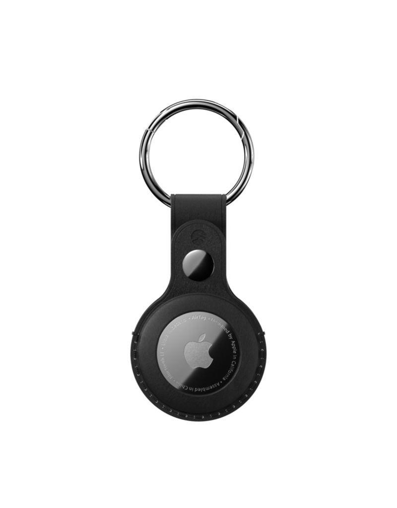 SWITCHEASY AIRTAG WRAP LEATHER KEYCHAIN