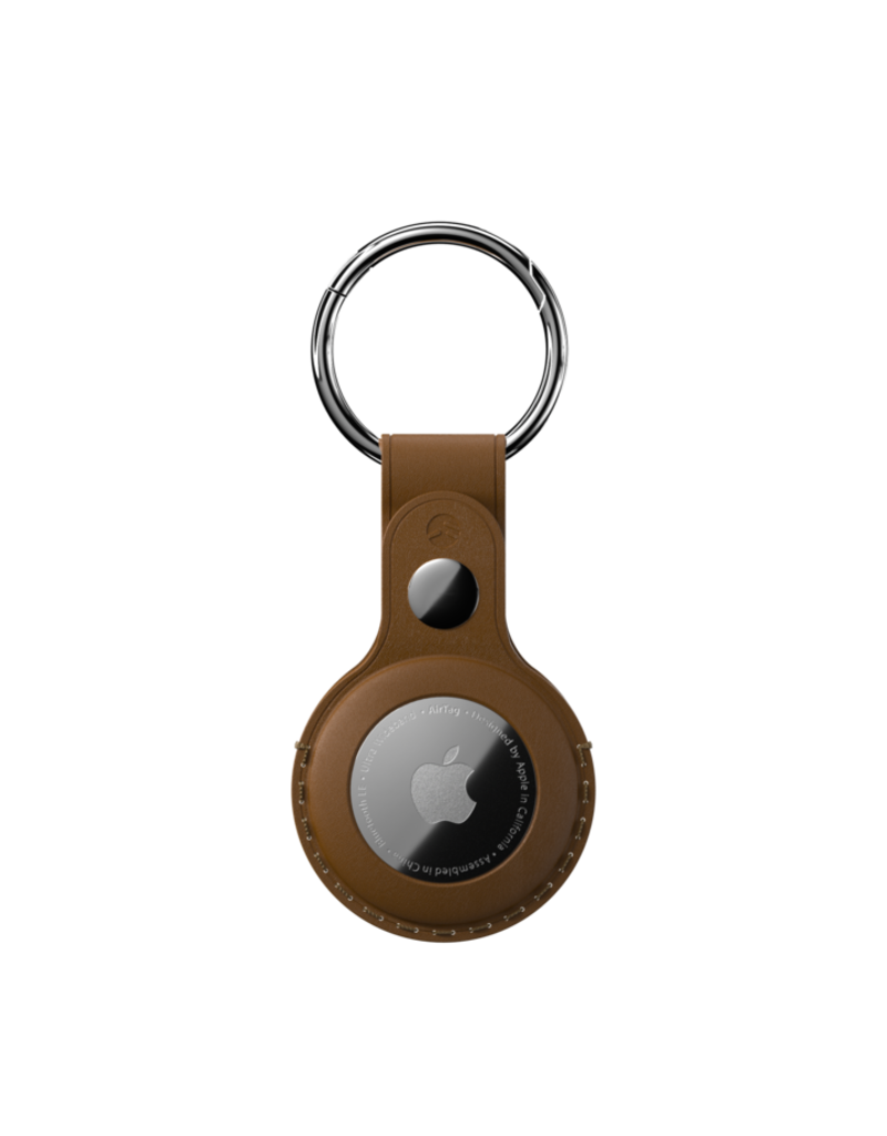 SWITCHEASY AIRTAG WRAP LEATHER KEYCHAIN