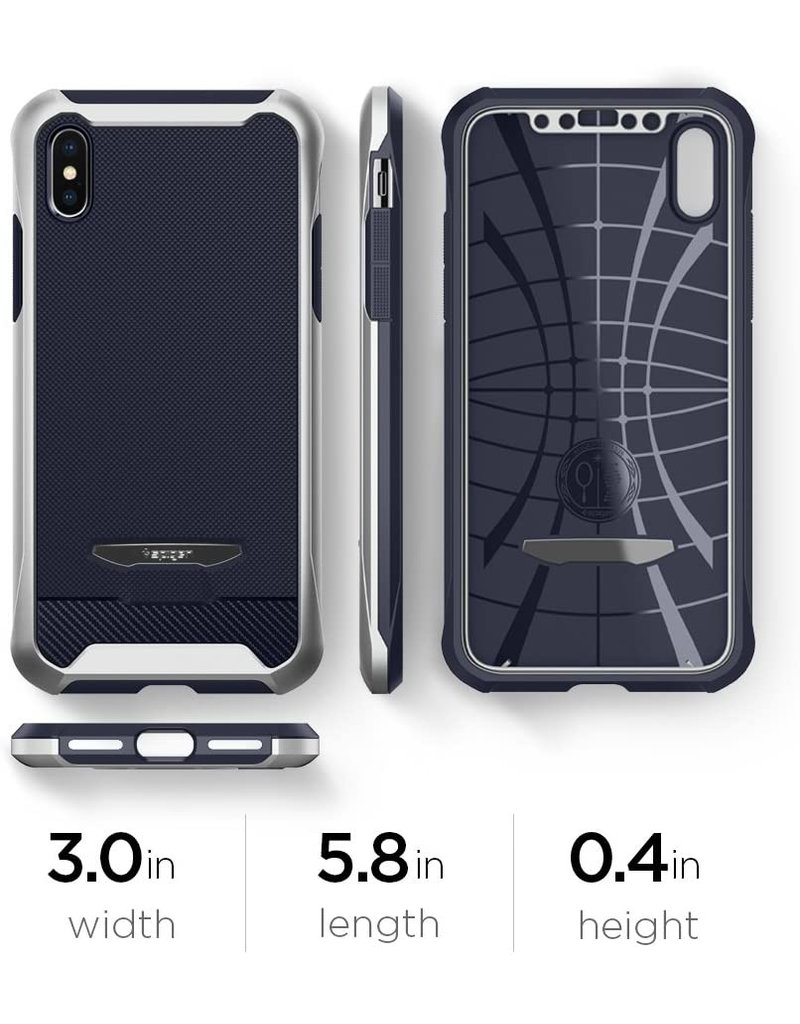 SPIGEN REVENTON IPHONE X CASE PLATINUM SILVER