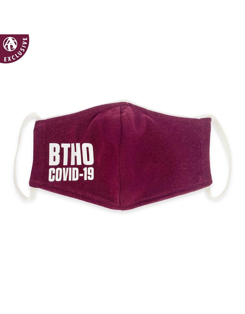 AGGIELAND OUTFITTERS FACEMASK BTHO COVID MAROON