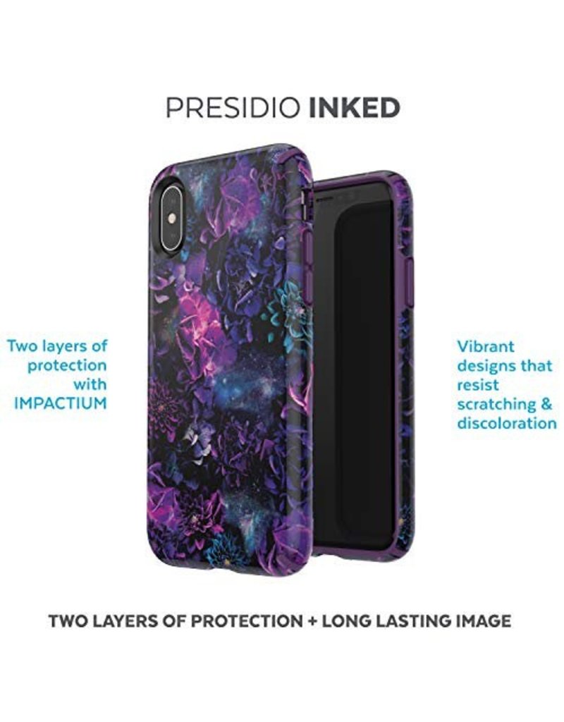 SPECK IPHONE XR PRESIDIO INKED CASE - FLORAL/ PURPLE