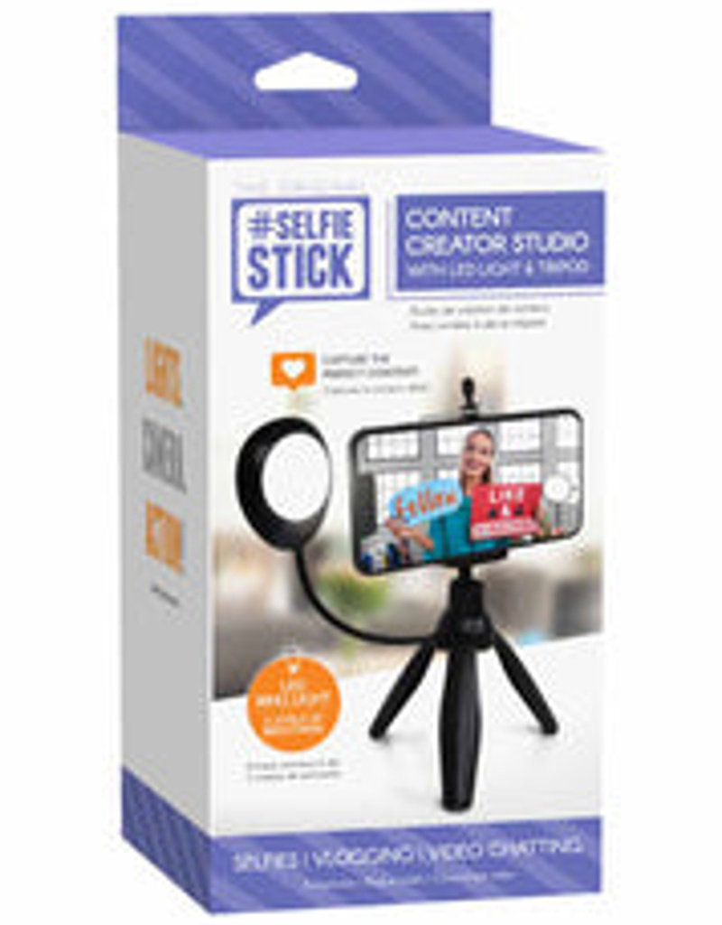 THE ORIGINAL #SELFIE STICK! - RETRAK CONTENT CREATOR STUDIO BLACK