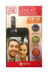 RETRAK SELFIE STICK MOBILE CLIP-ON LENS KIT
