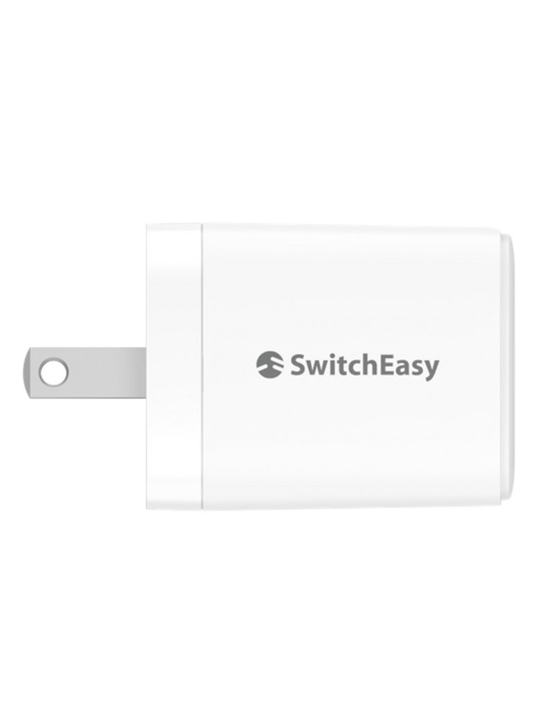 SWITCHEASY SWITCHEASY POWERBUDDY WALL CHARGER 20W DUAL PORT USB-C / USB-A WHITE