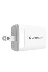 SWITCHEASY SWITCHEASY POWERBUDDY WALL CHARGER 20W DUAL PORT USB-C / USB-A WHITE