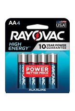 RAYOVAC HIGH ENERGY PREMIUM ALKALINE BATTERIES AA 8PK