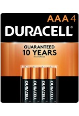 DURACELL DURACELL COPPERTOP ALKALINE BATTERIES AAA 4PK