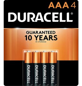 DURACELL COPPERTOP ALKALINE BATTERIES AAA 4PK
