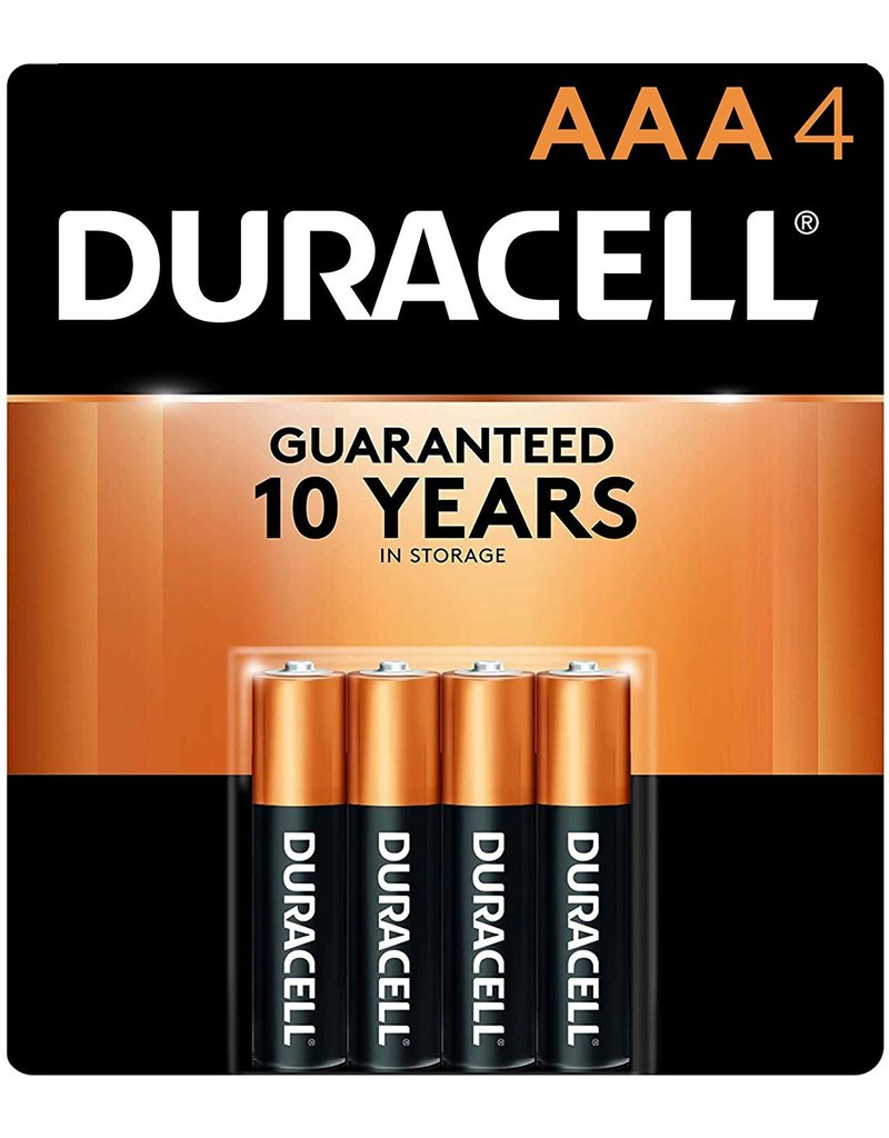 DURACELL COPPERTOP ALKALINE BATTERIES AAA 4PK