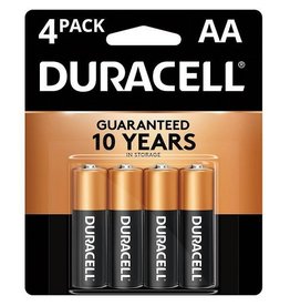 DURACELL COPPERTOP ALKALINE BATTERIES AA 4PK