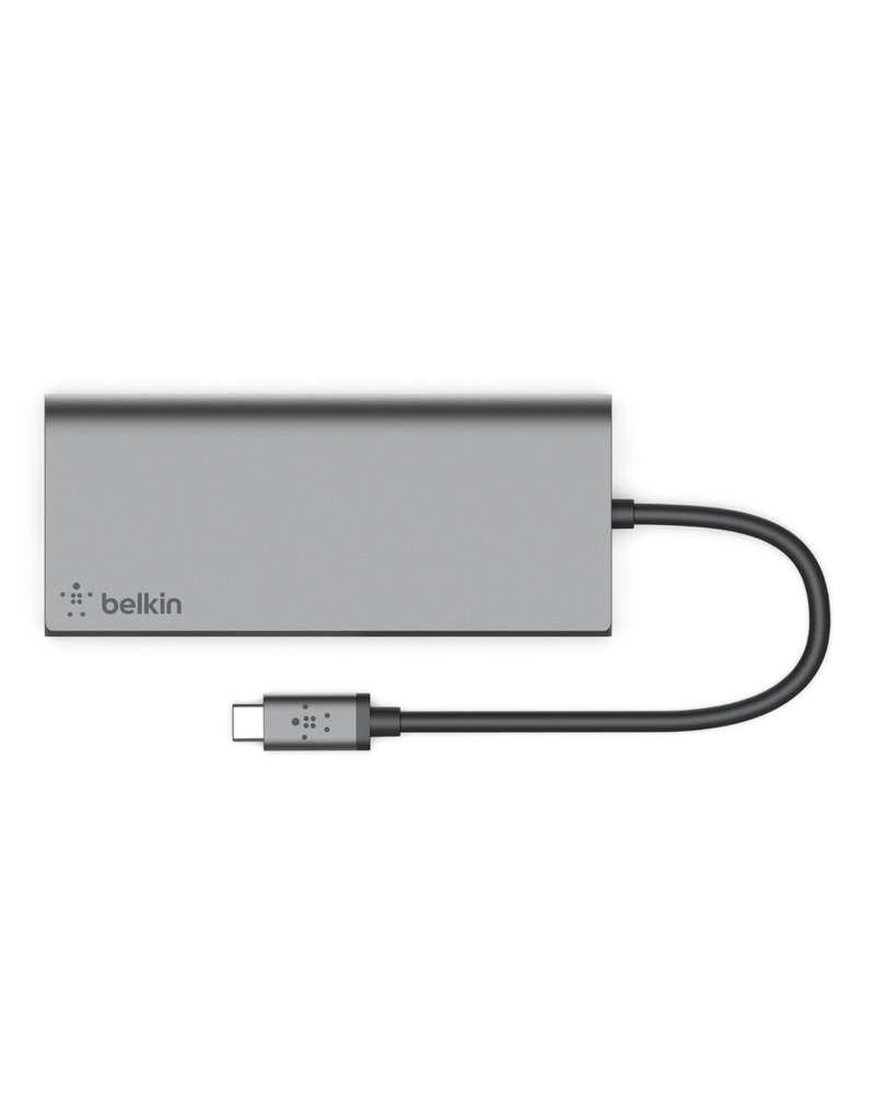 BELKIN USB-C MULTIMEDIA HUB+ POWER SPACE GRAY