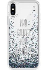 KATE SPADE IPHONE X/XS  LIQIUD GLITTER CASE- SILVER