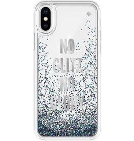 KATE SPADE IPHONE X/XS  LIQIUD GLITTER CASE- SILVER