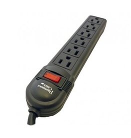 PROFESSIONAL CABLE 6-OUTLET SURGE PROTECTOR 4'